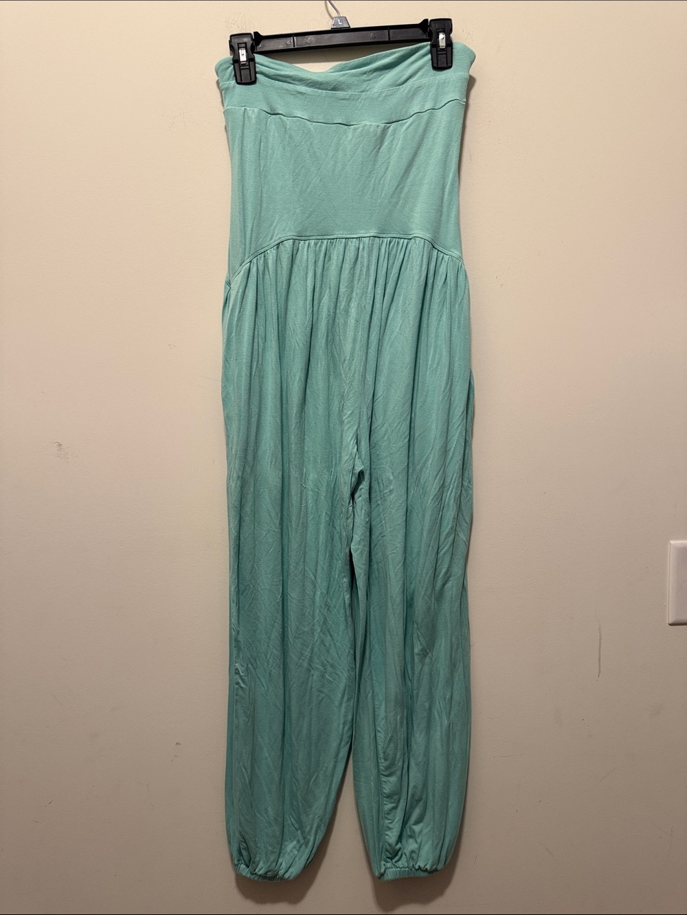 FP Beach Strapless Mint Green Relaxed Jumpsuit